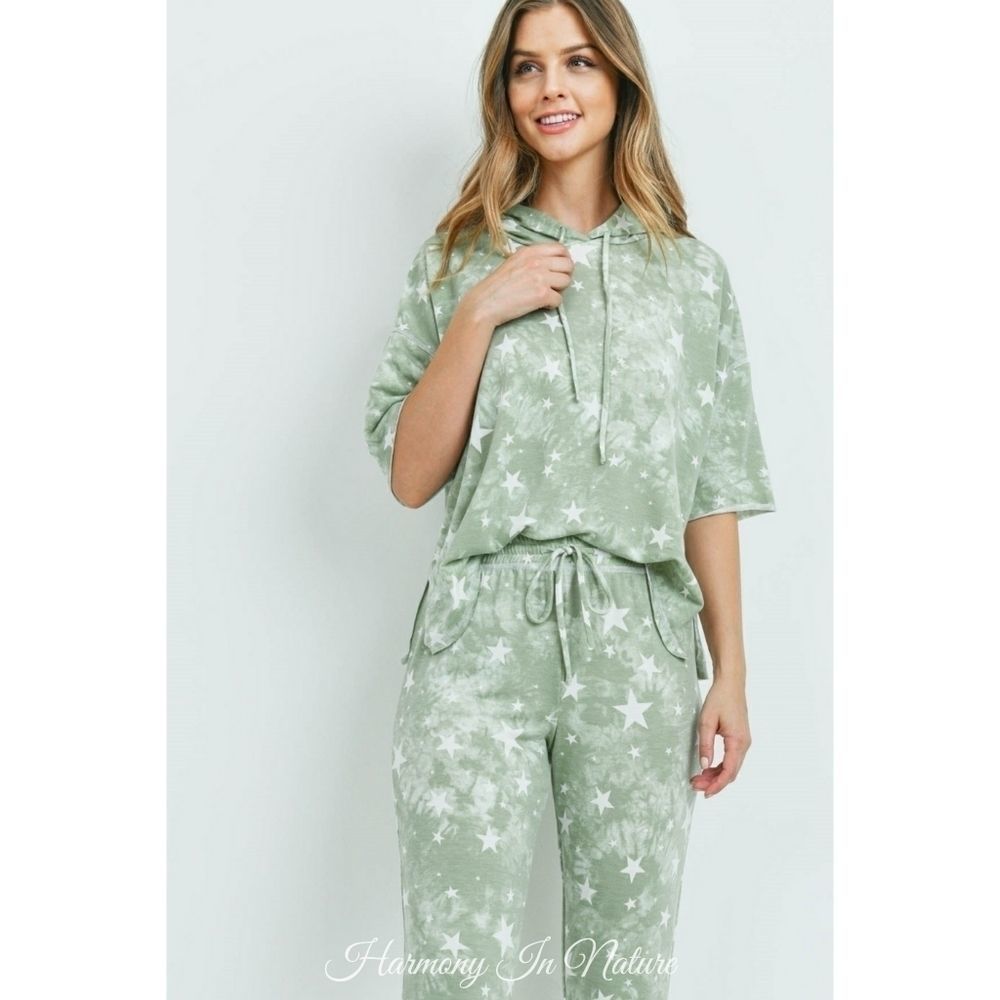 LAST Sage Tie Dye Jogger Set - Picture 6 of 7